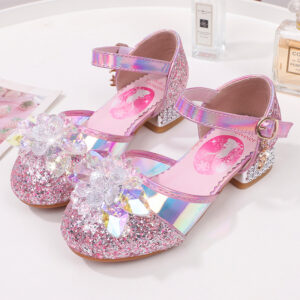 Giày cao gót công chúa Elsa cho bé gái từ 2-6 tuổi - chất liệu cao cấp, êm chân