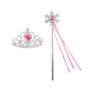 Phụ Kiện Công chúa ELSA cho bé gồm Vương miện + Gậy thần