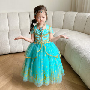 Váy công chúa Jesmine cho bé gái 3-9 tuổi hóa trang - Aladdin và cây đèn thần